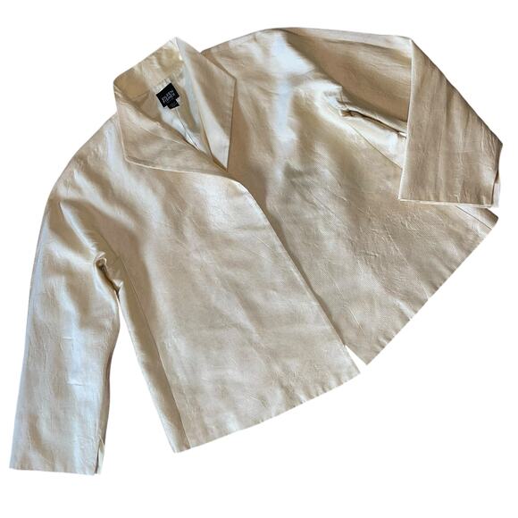 Eileen Fisher Blazer Silk Jacket Minimalist - Picture 6 of 9